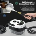 thumbnail image 3 of Limpiador a vapor, limpiador a vapor presurizado de alta temperatura de 2500 W, máquina de limpieza a vapor portátil, calentamiento rápido de 10 segundos, con 3 cabezales de cepillo, 3 of 5