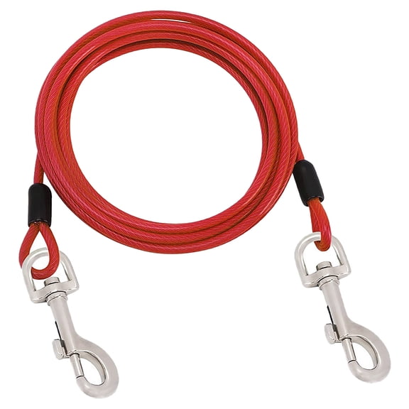 Heavy Duty Dog Tie Out Leash with Swivel for Secure Outdoor Yard Camping and Exercise