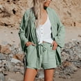 thumbnail image 7 of Women Cotton Drawstring Sweat Shorts, Summer Casual Athletic Lounge Shorts | Loose Relaxed Fit, Lightweight Summer Shorts Great for Running, Gym Workouts And Daily Home Loungewear QURATI, 7 of 7
