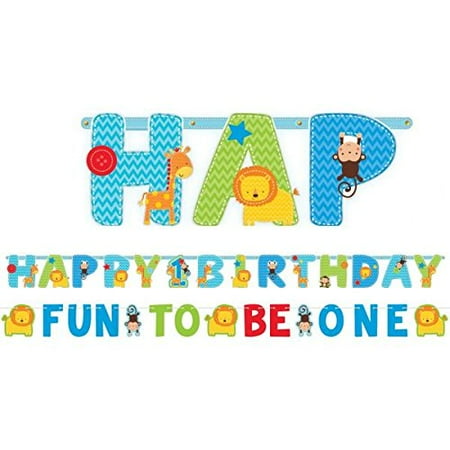 One Wild Boy 1st Birthday Banner Each Walmart Com