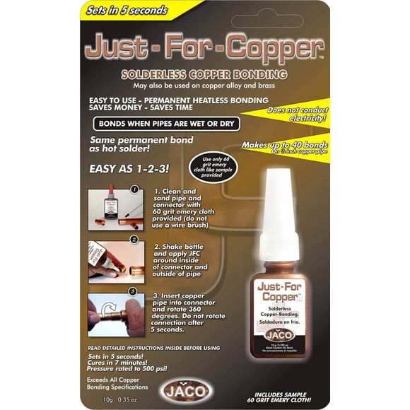 Set rápido de 10 g sin soldadura Jaco JFC010 de Copper Bonding