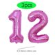 thumbnail image 3 of 2 globos de helio de 32 pulgadas, dorados, plateados, negros, azules y rojos, con números 10, 11, 12, 13, 14 y 15, suministros de decoración para fiestas de feliz cumpleaños, 3 of 5