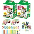 thumbnail image 1 of Fuji Instax Mini Instant Film 40 Shots with Bonus 20 Decorative Skin Stick-on Stickers for Fuji Instax Mini 8 and SP-1, 1 of 6