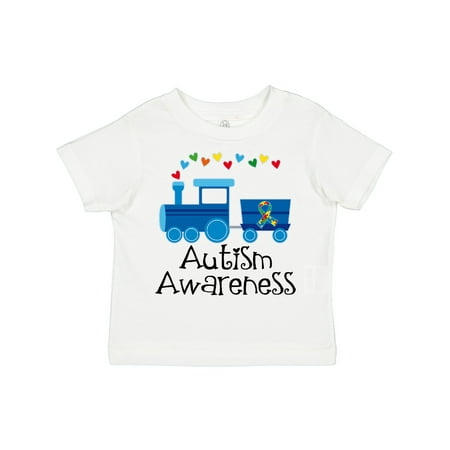 

Inktastic Autism Awareness Ribbon Train Gift Toddler Boy or Toddler Girl T-Shirt