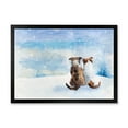 thumbnail image 3 of Designart Chiens pendant la Saison de Noël Art Mural Encadré pour Enfants, 3 of 4