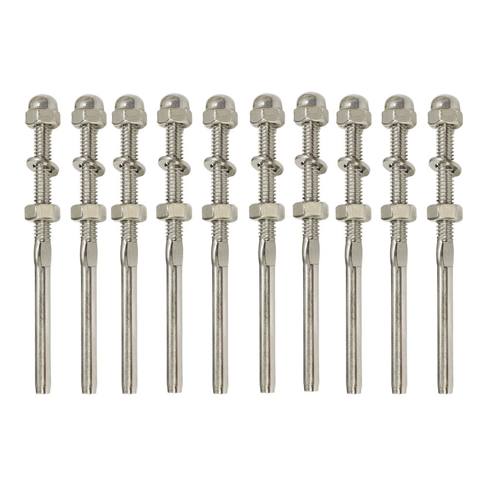 10 PC Type 316 Stainless Steel End Fitting for Cable Railing for 1/8