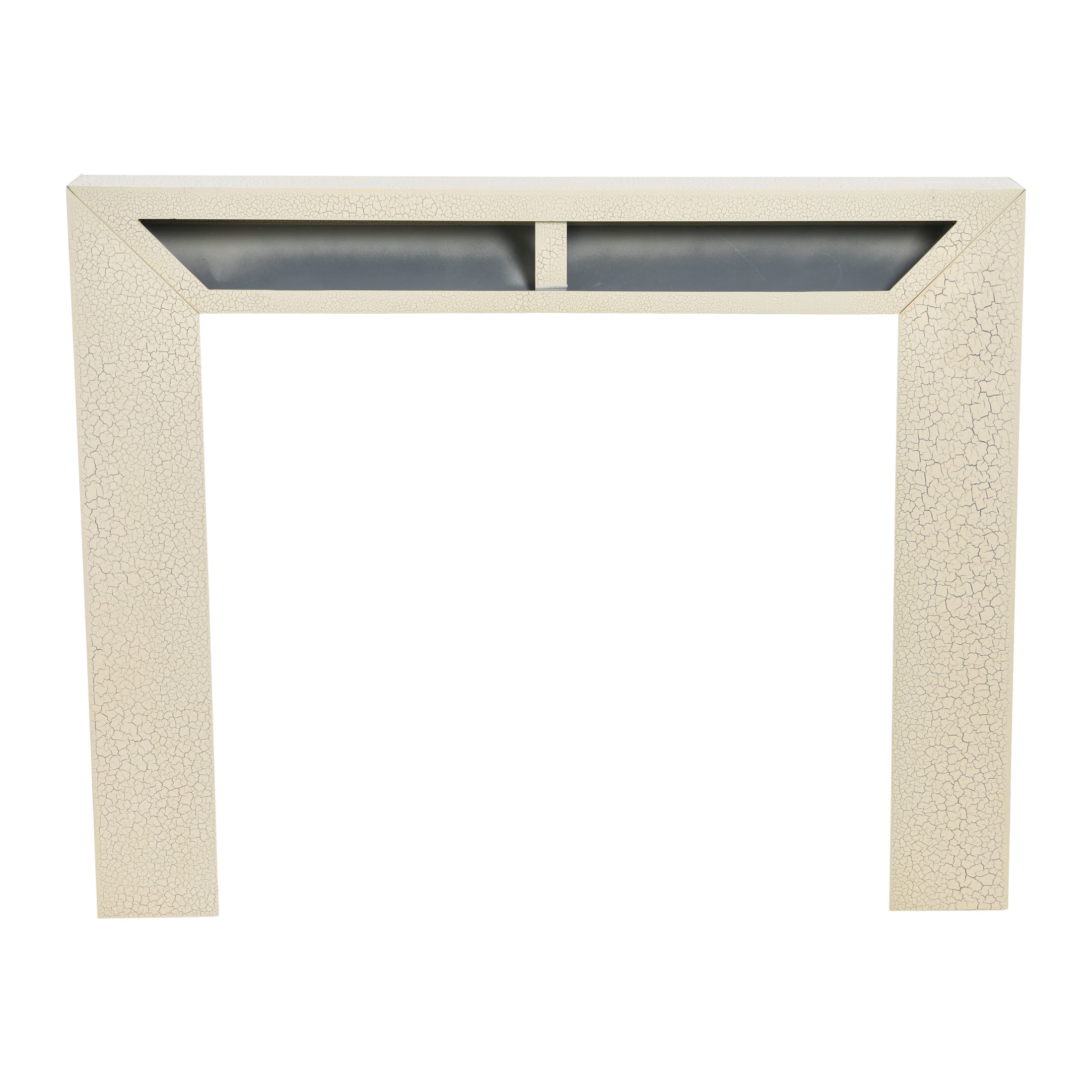 Creative Co-Op Modern Decorative Fireplace Mantel, Distressed Cream