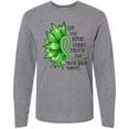thumbnail image 3 of Inktastic Mental Health Awareness Green Sunflower Ribbon Long Sleeve T-Shirt, 3 of 5