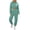 Green-RongHuan women outfits sets, variant on Sweatsuits for Women Trendy Cropped Hoodie with Drawstring Casual Athletic Pants 2 Piece Outfit Track Suits