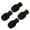 Black, variant on 4Pcs Drum Mute Drumstick Mute Tip Drum Dampener Practice Percussion Tip Silicone Drumstick Tip Percussion Accessory