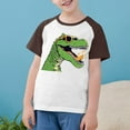 thumbnail image 3 of RXIRUCGD 2025 Vêtements d'Été pour Enfants Tout-Petits Garçons Filles Mode Mignon Col Rond Imprimé Manches Courtes Haut, 3 of 7