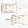 thumbnail image 2 of Sikiie Wheat Print Plush Pillow Cover, Wrinkle-proof and Stain-resistant Pillow Protector without Pillow Core, Home Decoration-14"x20", 2 of 6