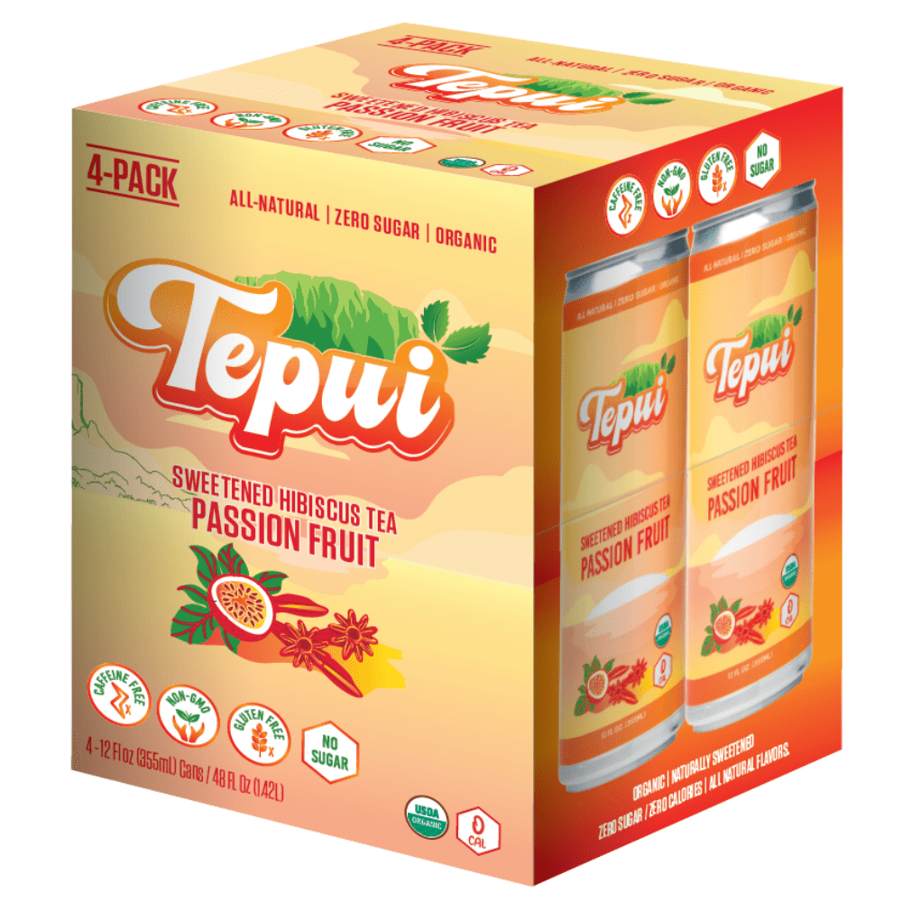Tepui Organic Sweetened Hibiscus Tea Passion Fruit Zero Sugar/ Zero
