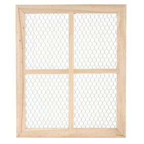 Decorative Chicken Wire Window Frame 23 X 10 375 Inches 6 Panes