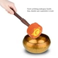 thumbnail image 4 of Palo de mazo de fieltro de madera dura hecho a mano para cuenco de canto de budismo tibetano (naranja), 4 of 10