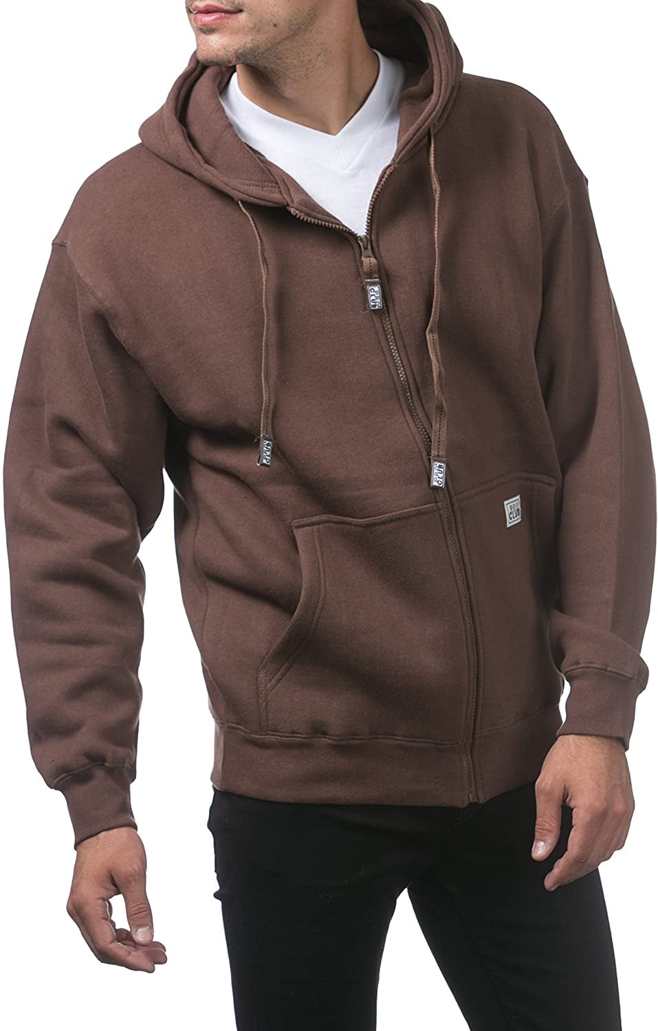 Pro Club Men's Heavyweight Full Zip Fleece Hoodie 