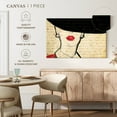 thumbnail image 5 of Elephant Stock Chic Female Portrait Wall Art - Horizontal Canvas Wall Art - Living Room Wall Decor - People Canvas - Black And Red Decor - 36" x 24", 5 of 8