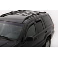 thumbnail image 2 of Convient 1999-2004 Jeep Grand Cherokee Auto Ventshade Rainguard 194650 Ventvisor; Design Aérodynamique; In-Canal; Fumée; Acrylique; Ensemble de 4, 2 of 4
