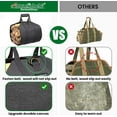 thumbnail image 4 of Kwuty GARDEN & HOME Large Canvas Log Tote Bag Firewood Carrier Heavy Duty Fireplace Log Holder Fire Wood Carriers Carrying with Handles Wood Sling For Fire Place Outdoor Cabin Stove Accessories, 4 of 7