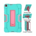 thumbnail image 2 of Dteck Case With Screen Protector For Samsung Galaxy Tab A 8.0 SM-T290 2019 Released (8.0 inches),Shockproof Rubber Armor Hybrid Case Kickstand Hard Protective Cover ,Mint+Rose, 2 of 6