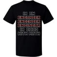 thumbnail image 2 of OXI T-Shirt - Im An Enganeer Good With Math, Basic Casual T-Shirt for Men's and Women Fleece T-Shirt Short Sleeve - Black Small, 2 of 3