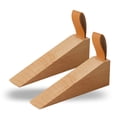 thumbnail image 1 of Tope de puerta de madera Koofull antideslizante, 2 piezas, grande, 1 of 7