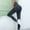 Black, variant on Yoga Pants for Women Womens Legging Elastic High Waisted Belly Control Workout Trousers Solid Color Fashion Tights Slim Fit Outdoor Running Jogger Green