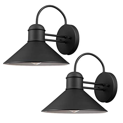 Lámpara de pared para exteriores Globe Electric Sebastien, 1 luz, paquete de 2