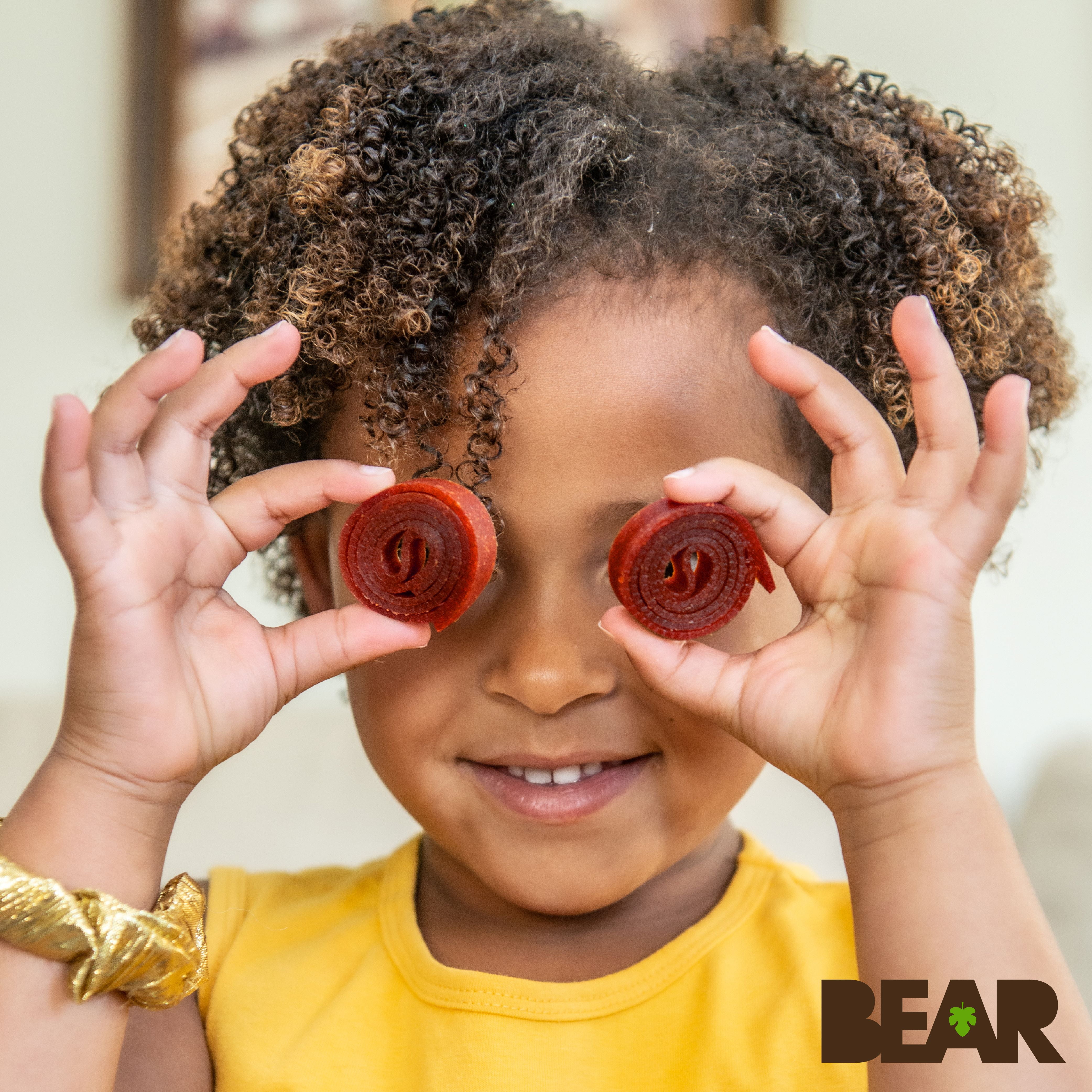 BEAR Fruit Rolls Variety Pack Straw/Rasp 8.4oz, No Added Sugar, Non-GMO, 12 count