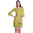 thumbnail image 1 of Moomaya Womens Imprimé Courte Robe Cloche Manches Robes de Décalage pour les Femmes Vêtements d'Été Occasionnels, 1 of 6