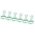 thumbnail image 1 of Paper Binder Clips, Metal Hollow Binder Clips Strong Clamping Force Sturdy Beautiful Easy To Handle 50Pcs  For Clothes Green,Purple,Silver, 1 of 8