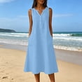 thumbnail image 2 of Sentmoon Robes pour Femmes Grande Taille Robe de Bal 2026 Manches Courtes Coupe Régulière Robes Maxi d'Été pour Femmes pour la Relâche du Printemps P-3TG, 2 of 9