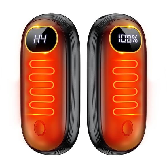 Calentadores de manos AUIIAH recargables, 14000 mAh, 2 unidades, 18 horas, 60 °C