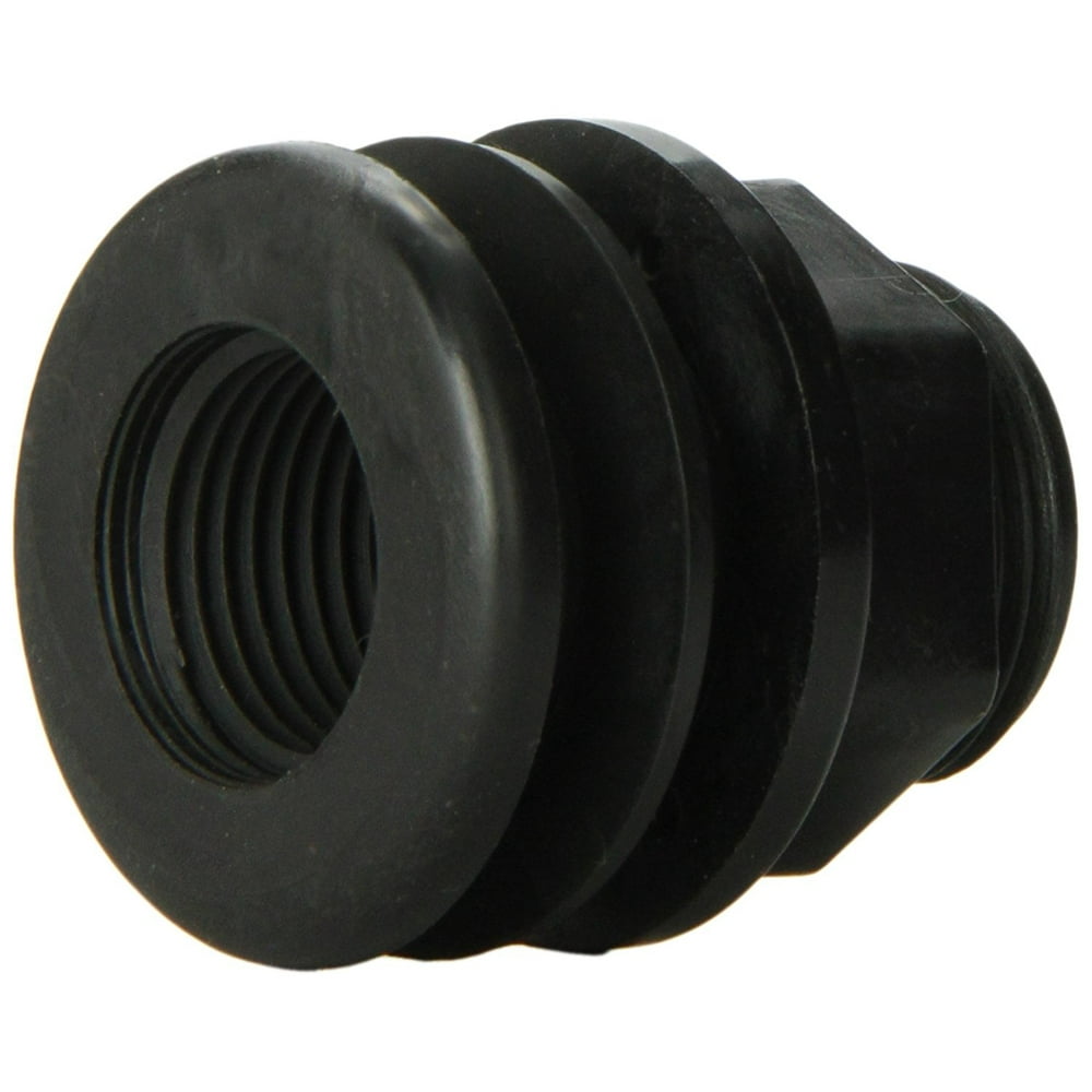 1/2Inch Standard Threaded Bulkhead, Heavy wall bulkhead is molded of
