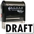 thumbnail image 1 of Large Self-Inking Draft Stamp with Brown Ink, 1 of 4