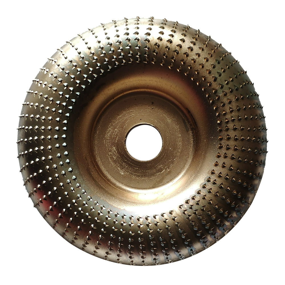 Aktudy Woodworking Grinding Wheel Tungsten Carbide Disc Wood Carving Tool (Gold)
