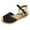 Black, variant on ELABCH Sandals for Women Summer Casual Hollow Out Sandals with Wedge Toe Black Size 5.5