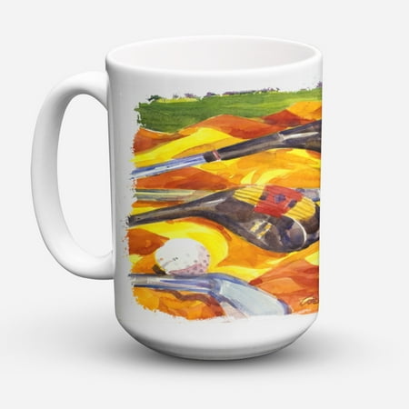 

Carolines Treasures 6063CM15 Golf Clubs Golfer Coffee Mug 15 oz 15 ounce multicolor