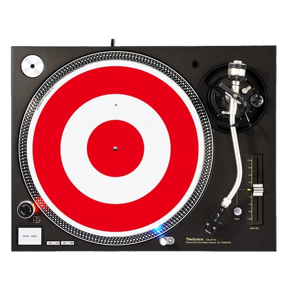 KuzmarK™ 12" DJ Turntable Slipmat - Bullseye