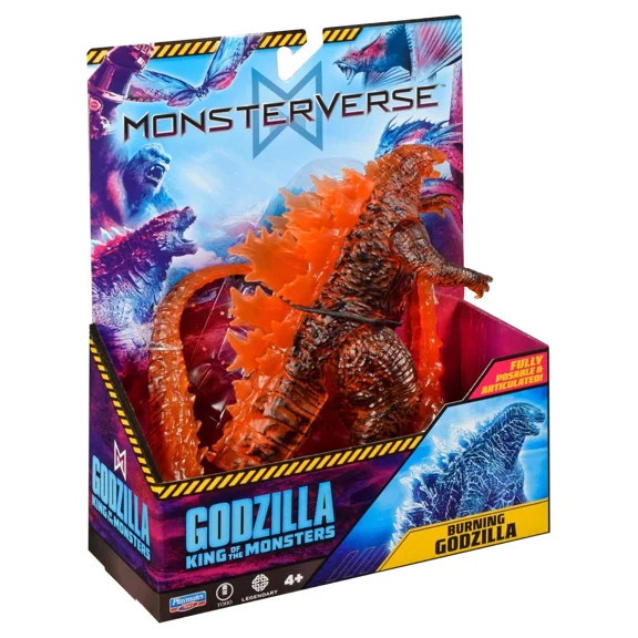 Monsterverse Godzilla Burning Godzilla Legendary Action Figure, 6 inch