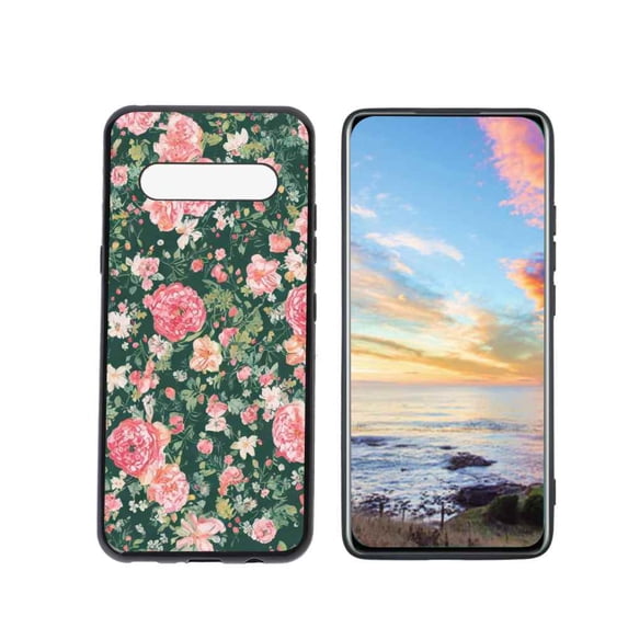 Compatible with LG V60 ThinQ 5G Phone Case, Floral-29 Case Men Women, Flexible Silicone Shockproof Case for LG V60 ThinQ 5G