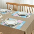 thumbnail image 3 of Pioneer Flower Floral Print Pattern Summer Placemats Table Placemats Set Of 4-Linen Kitchen Washable Placemats Table Mats 12x18 Inch Non-Slip Heat Resistant, 3 of 6