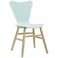 thumbnail image 2 of Cascade Dining Chair Set of 4 - Mid-Century Modern Design, Contoured Waterfall Seat, Flared Back, Painted Bentwood, Beechwood Legs, 331lb Weight Capacity, 2 of 5