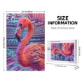 thumbnail image 4 of Naloa Digital Flamingo Vibrant Art Custom Puzzles Personalized Puzzle 1000 Pieces from Photo Custom Jigsaw Puzzle for Wedding, Graduation, (29.5×19.7in, Vertical), 4 of 9