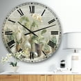 thumbnail image 2 of DesignArt Composition of Orchids Large Wall Clock, 2 of 2