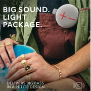 ULTIMATE EARS MINIROLL Ultra-Portable Waterproof Bluetooth Speaker, Big Bass, IP67 Dustproof, 131 ft (40 m) Range - Revive Grey