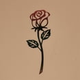 thumbnail image 5 of Adorno de arte de pared de rosas de Metal, decoración de flores de hierro forjado montada en la pared para la vida del hogar, 5 of 5