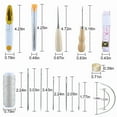 thumbnail image 4 of 29 pcs Upholstery Sail Carpet Leather Canvas Repair Curved Hand Sewing Needles Kit, 4 of 5