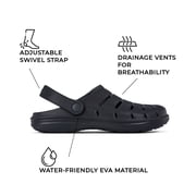 Rugged Shark Mens Comfort EVA Clog Sandals