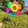 thumbnail image 3 of 1Pc Sunflower/Butterfly Windmill Pinwheel Colorful Sequins Windmill Carry Camping Picnic Home Garden Decoration, 3 of 10